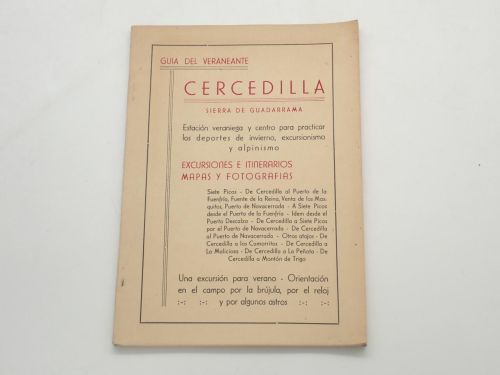Portada del libro de Guía del veraneante. Cercedilla, Sierra de Guadarrama. Estación veraniega y centro para practicar los...