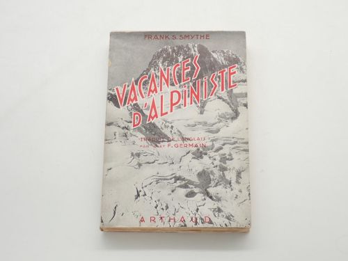 Portada del libro de Vacances d'alpiniste (Mountaineering holiday). Traduction de J. et F. Germain