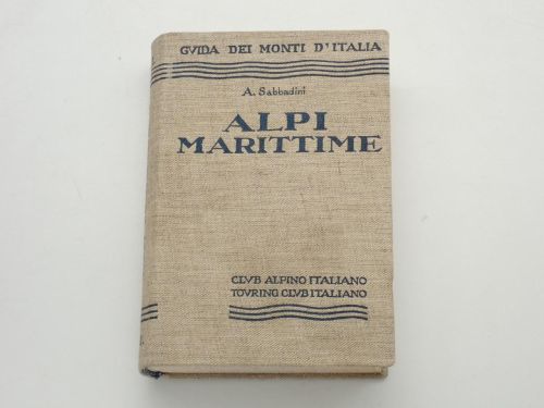 Portada del libro de Guida dei monti d'Italia. Alpi maríttime (Dal Colle di Tenda al Colle della Maddalena)