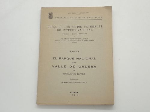 Portada del libro de Guías de los sitios naturales de interés nacional. Número 4: El Parque Nacional del Valle de Ordesa....