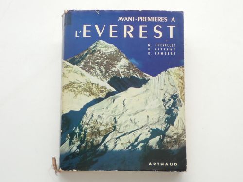 Portada del libro de Avant-premières à l'Everest. Introduction du Dr. Ed. Wyss-Dunant