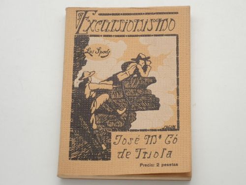 Portada del libro de Excursionismo. Dibujos de Francisco Socies. Segunda edición