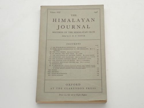 Portada del libro de The Himalayan Journal. Records of the Himalayan Club. Volume XIII, 1946