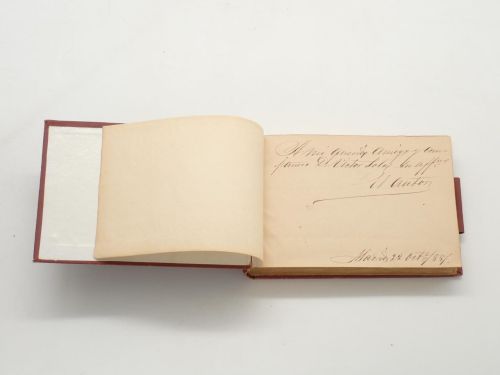 Anuario del Oficial de Marina. 1º julio 1881 [DEDICATORIA MANUSCRITA DEL AUTOR]