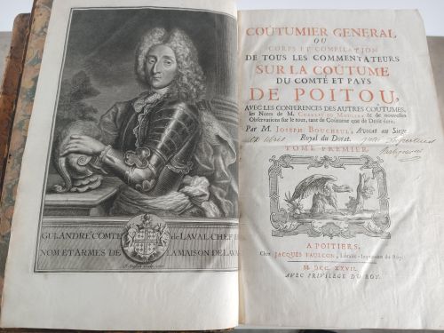 Portada del libro de Coutumier general ou corps et compilation de tous les commentateurs sur la coutume du comté et pays...