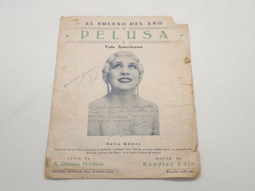 Portada del libro de Pelusa. Vals americano. Estrenado con grandioso éxito por la bellísima 