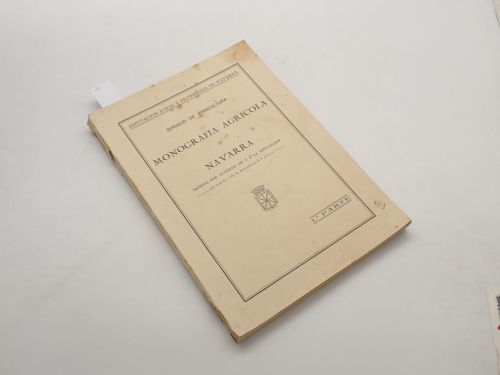 Monografía agrícola de Navarra. 1ª parte. Diputación Foral y Provincial de Navarra. Servicio de Agricultura
