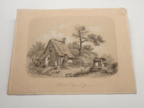 Chateau dans l'Yonne [LITOGRAFÍA DE AURELIE CHARRON]