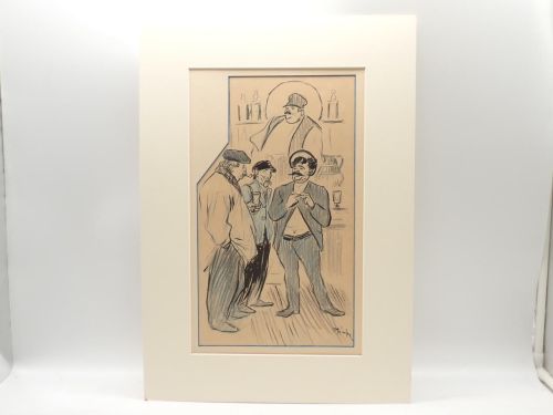 Dibujo original de Steinlen