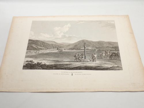 Portada del libro de Llanura de Roncesvalles - Plaine de Roncevaux - The plain of Roncevaux [GRABADO CALCOGRÁFICO]