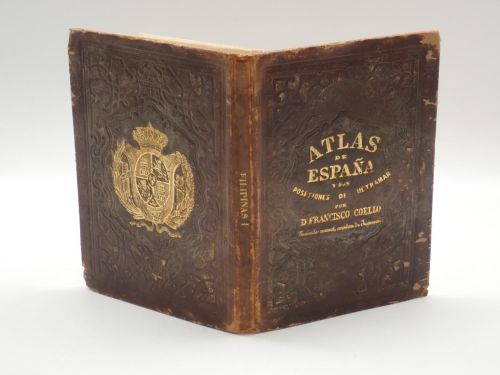 Islas Filipinas. Primera hoja central. Diccionario geográfico-estadístico-histórico. Atlas de España y sus posesiones de Ultramar [GRABADO AL ACERO]