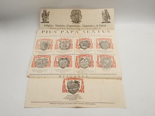 Portada del libro de Insignia, Nomina, Cognomina, Dignitates, & Patriae Emorum, & Rmorum Dominorum S.R.E. Cardinalium quos...