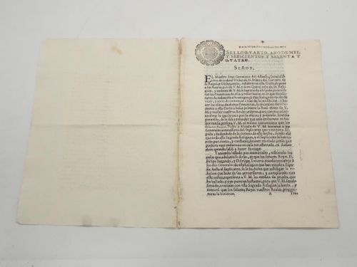 Portada del libro de El Maestro Fray Gerónimo Ari Astense, Generalissimo de todo el Orden de N. Señora del Carmen de la Regular...