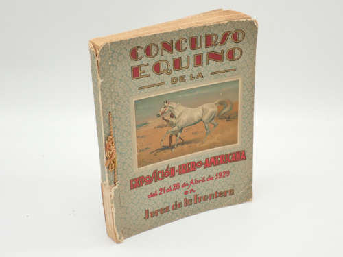 Portada del libro de Programa oficial del Concurso equino de la Exposición Ibero Americana del 21 al 28 de abril de 1929...