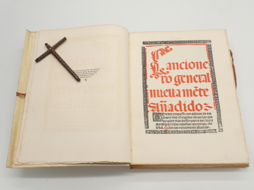 Portada del libro de Cancionero general [FACSÍMIL DE LA EDICIÓN DE TOLEDO, JUAN DE VILLAQUIRÁN, 1520]