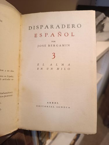 Portada del libro de Disparadero español 3: El alma en un hilo [1ª edición]