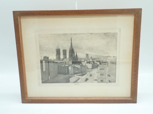 Portada del libro de Barcelona [GRABADO AL AGUAFUERTE]