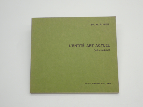 Portada del libro de L'entité art-actuel (art principiel)