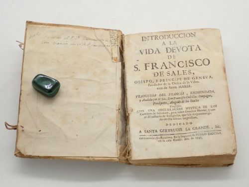 Introducción a la vida devota de S. Francisco de Sales, obispo, y príncipe de Geneva, fundador de la Orden de la Visitación de Santa María. Traducida del francés,... por el Lic. Don Francisco Cubillas Donyague [...] con una declaración mystica de los Cantares de Salomón, para tener oración mental, y con el Directorio de Religiosas,...
