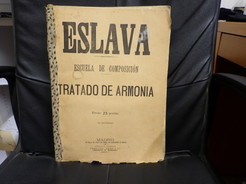 Portada del libro de Escuela de composición. Tratado primero: DE LA ARMONÍA. Octava edición