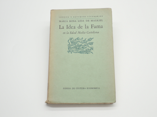 Portada del libro de La idea de la fama en la Edad Media Castellana