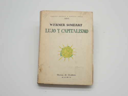 Portada del libro de Lujo y capitalismo