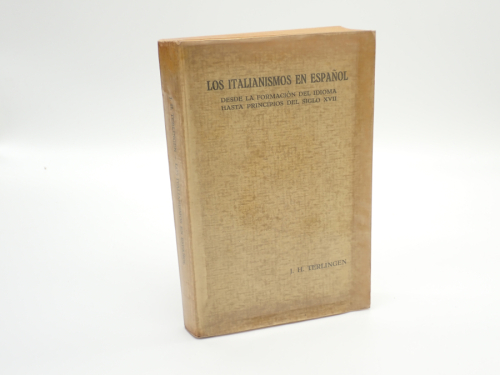 Portada del libro de Los italianismos en español desde la formación del idioma hasta principios del siglo XVII