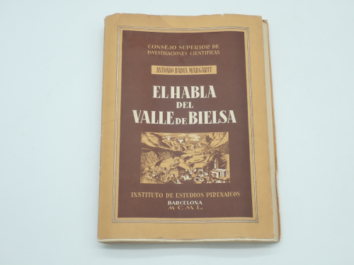 Portada del libro de El habla del valle de Bielsa (Pirineo aragonés)