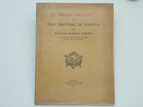 Portada del libro de El falso Quijote y Fray Cristóbal de Fonseca