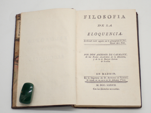 Portada del libro de Filosofía de la eloquencia