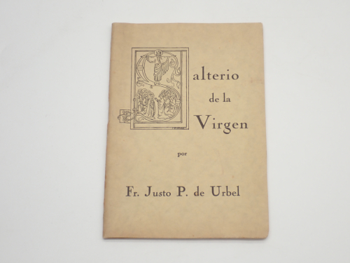 Portada del libro de Salterio de la Virgen [DEDICATORIA MANUSCRITA DEL AUTOR]