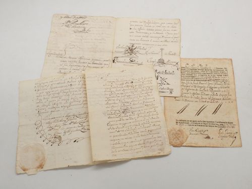 Copia de la fe de bautismo de José de Ezpeleta y Galdeano, I conde de Ezpeleta de Beire(Barcelona, 1740-Pamplona, 1823) [JUNTO CON LAS DE DOS DE SUS HERMANOS]