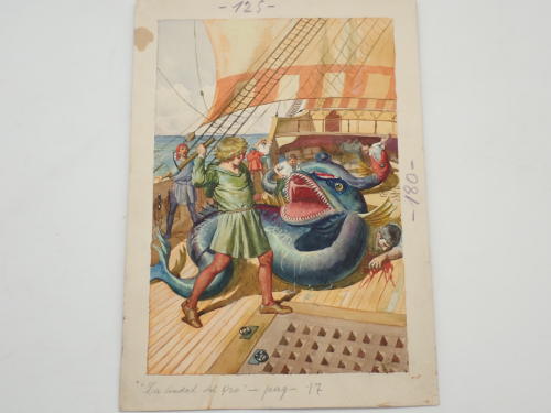 Portada del libro de 21 acuarelas originales de Luis Palao para la obra 