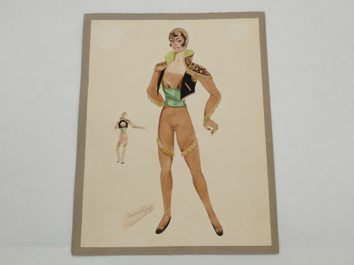 Portada del libro de 2 dibujos originales con modelos para bailarines de la obra Capricho Español