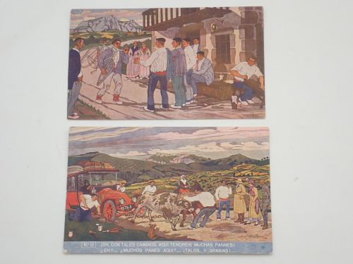 Portada del libro de 2 postales a partir de ilustraciones de José Arrúe