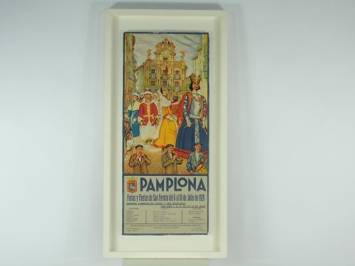 Portada del libro de Pamplona. Ferias y fiestas de San Fermín de 1929. Cartel anunciador