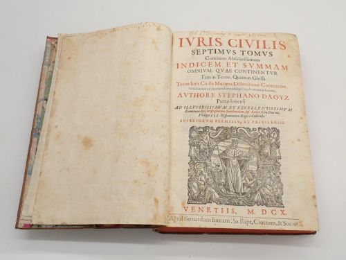 Portada del libro de Iuris civilis septimus tomus continens absolutissimum indicem et summam omnium, quae continentur tam...