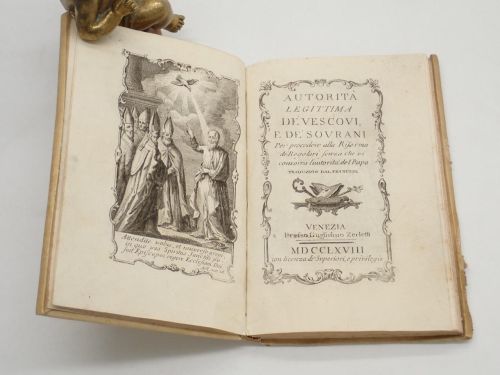 Portada del libro de Autoritá legittima de' vescovi, e de' sovrani per procedere alla Riforma de Regolari senza che vi concorra...
