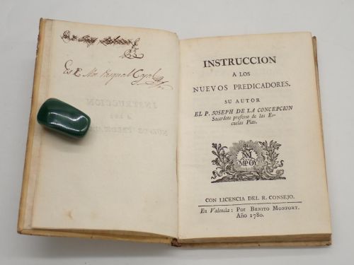 Portada del libro de Instrucción a los nuevos predicadores
