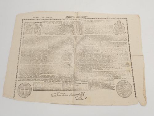 Portada del libro de Provincia de Navarra. Año de 1814. Sumario de las Gracias, Indulgencias y Facultades que nuestro santísimo...