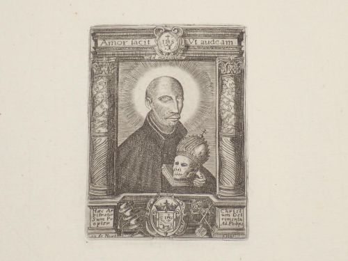 Portada del libro de Retrato de San Francisco de Borja [ESTAMPA CALCOGRÁFICA]