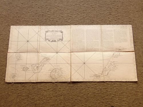Portada del libro de Carta reducida de las Islas de Canaria dedicada al Sr. Fernando de Magallón,... Por don Tomás Lopez,...
