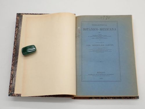 Portada del libro de Biblioteca botánico-mexicana. Catálogo bibliográfico, biográfico y crítico de autores y escritos referentes...