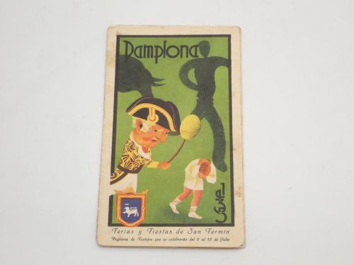 Portada del libro de Programa de las ferias y fiestas de San Fermín. Año 1935