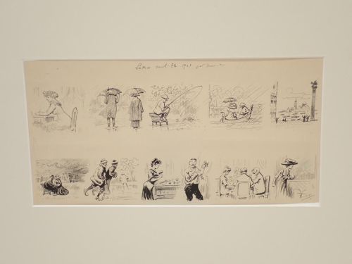 Portada del libro de Lettres de l'été 1909, par Henriot [Dibujo original de Henri Maigrot (HENRIOT)]