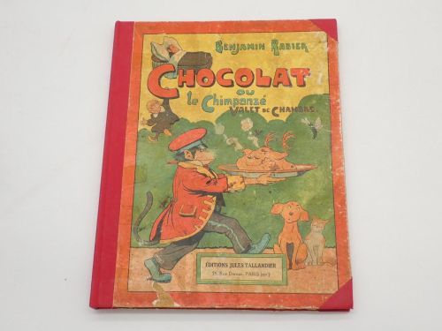 Portada del libro de Chocolat ou Le chimpanzé valet de chambre