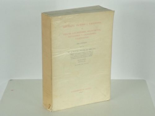 Portada del libro de Biografía pictórica valentina o Vida de los pintores, arquitectos, escultores y grabadores valencianos....