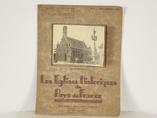 Portada del libro de Les eglises historiques du Pays de France. Revue d'ARte Religieux et de Tourisme. Nº 9, septembre 1929....