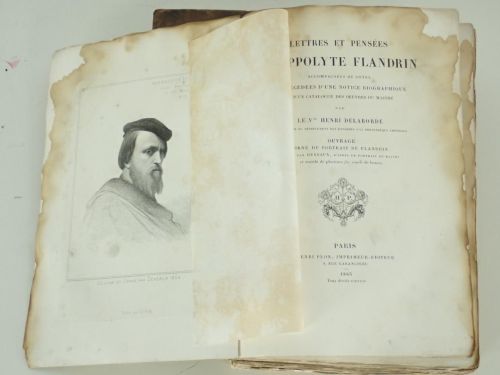 Portada del libro de Lettres et pensées d'Hippolyte Flandrin accompagnées de notes et précédées d'une notice biographique...