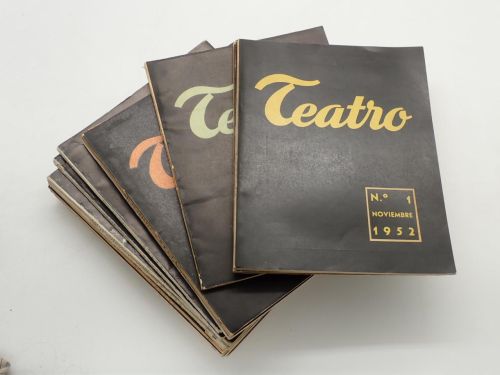 Portada del libro de TEATRO. Revista internacional de la escena. Números 1 a 8 y 10 a 15 (14 números)